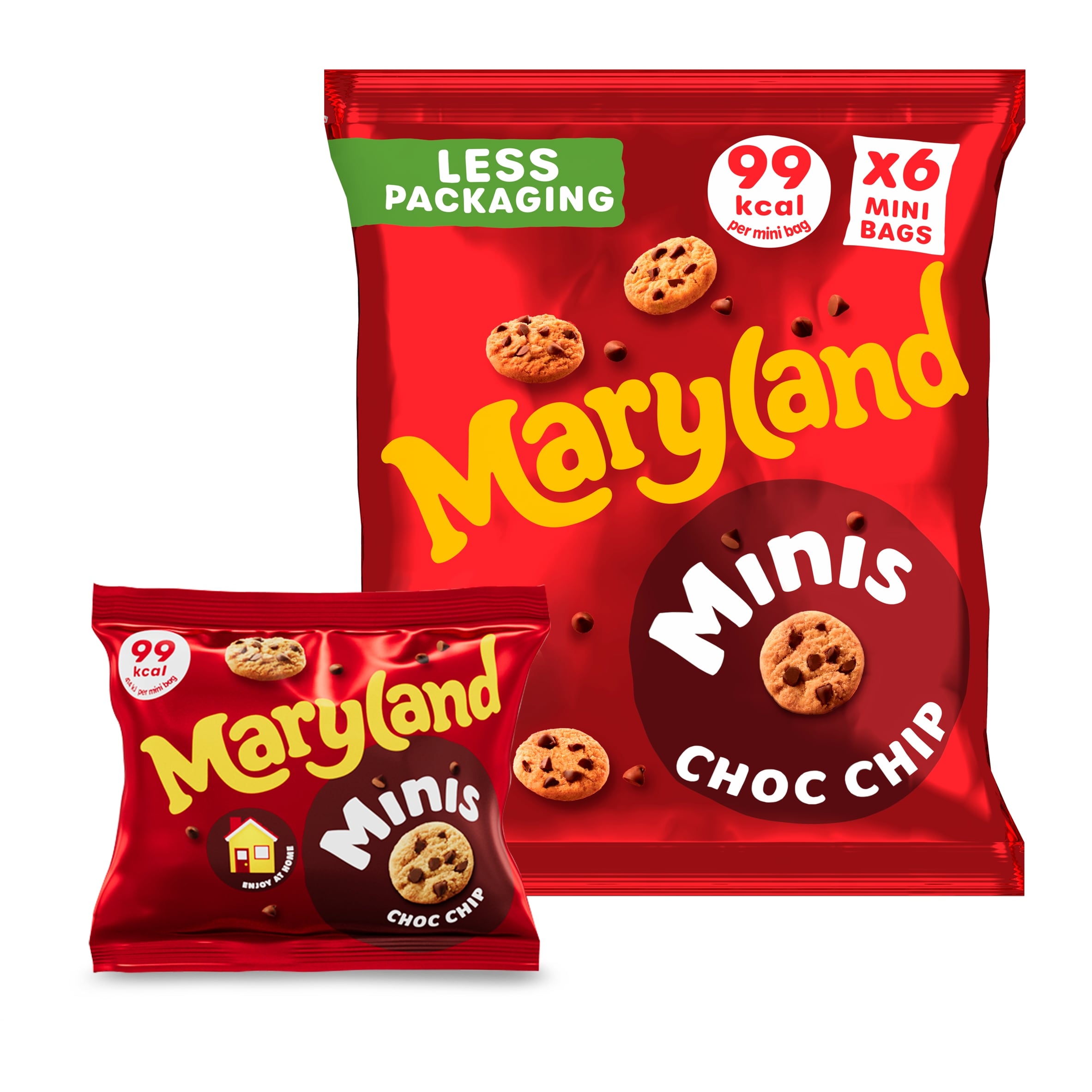 Maryland Minis Cookies Choc Chip 6 Mini Bags 118.8 g