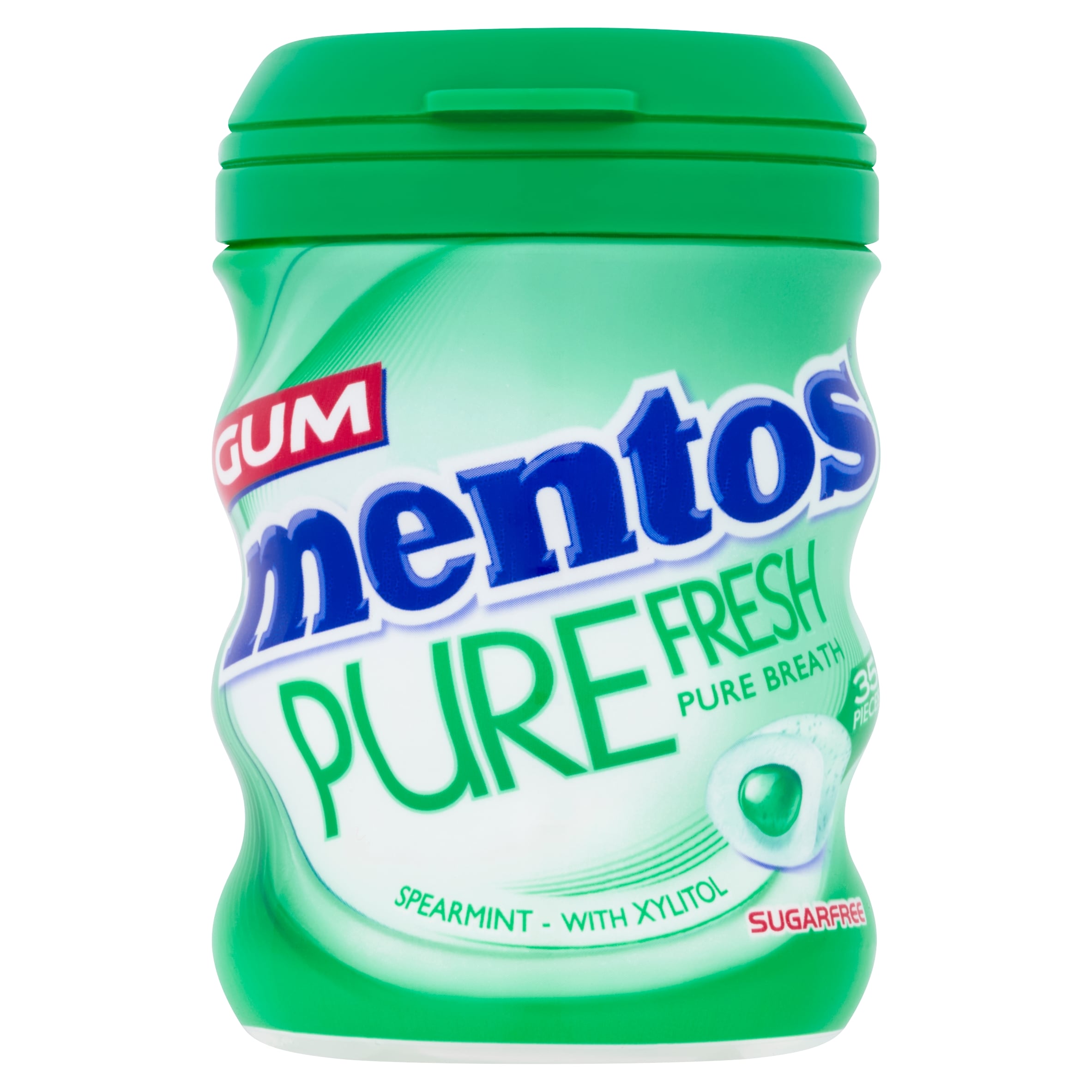 Mentos Pure Fresh Spearmint Gum 35 Pieces 70 g