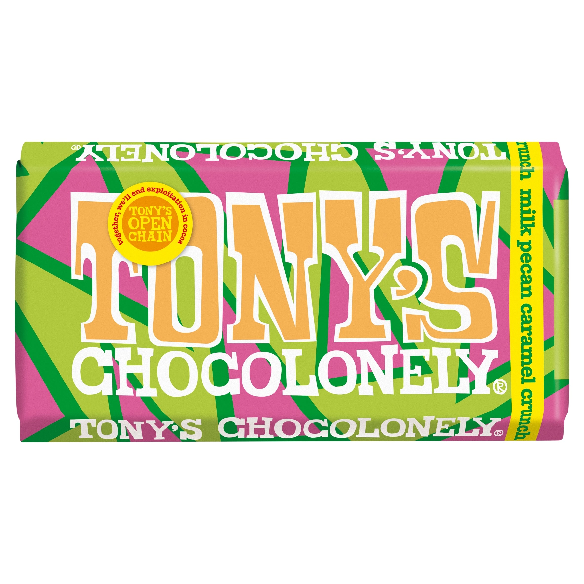 Tony's Chocolonely Milk Pecan Caramel Crunch 180 g